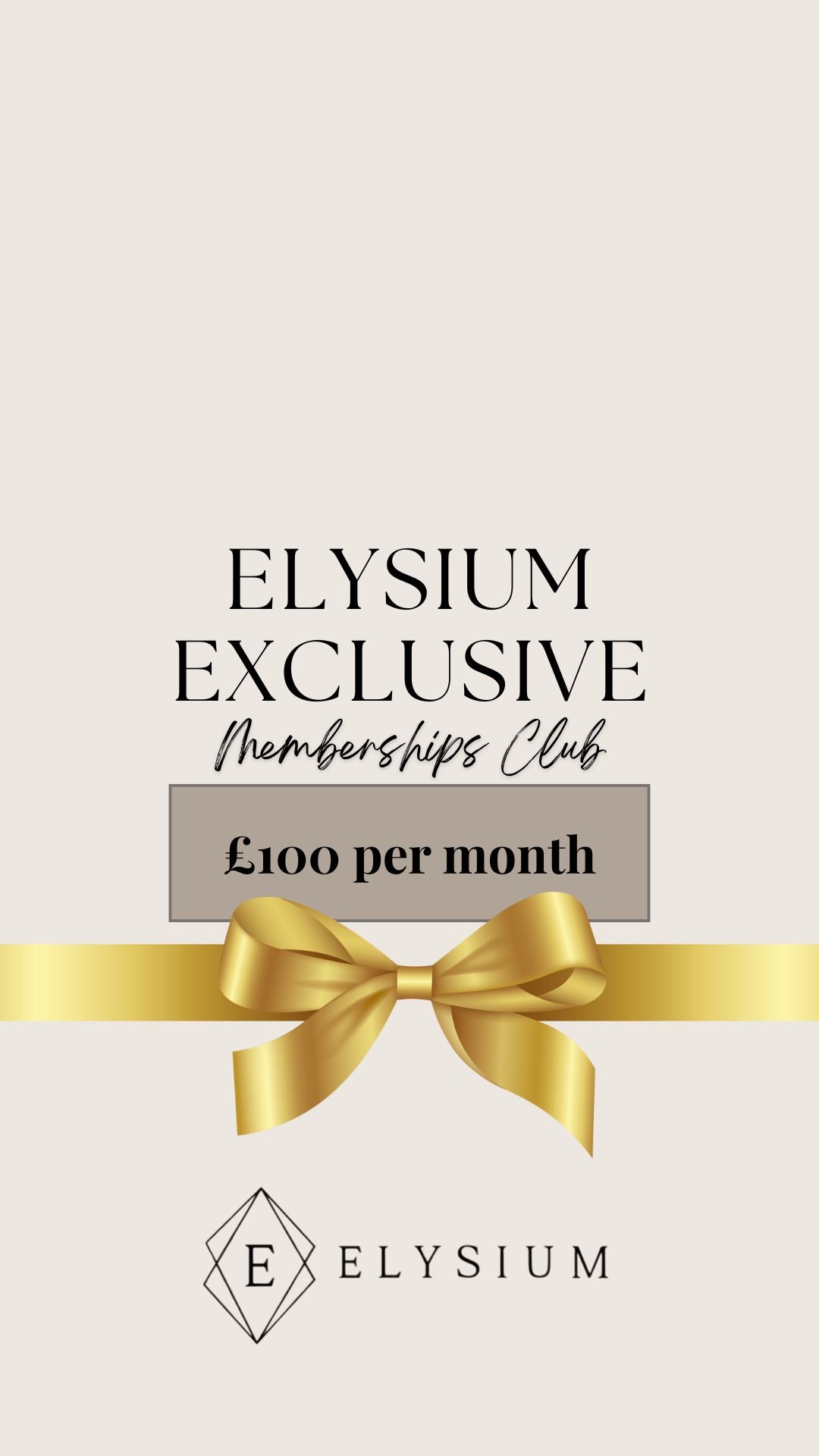 Elysium Membership Club £100 a month