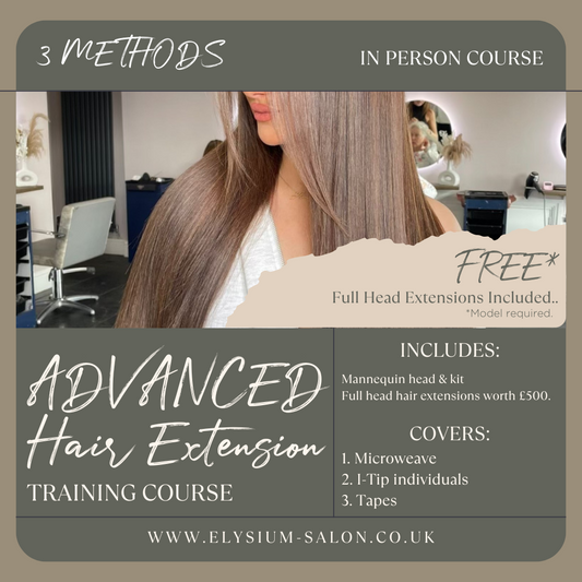 Advanced Hair Extension One Day Course - Three Methods (In-Person)